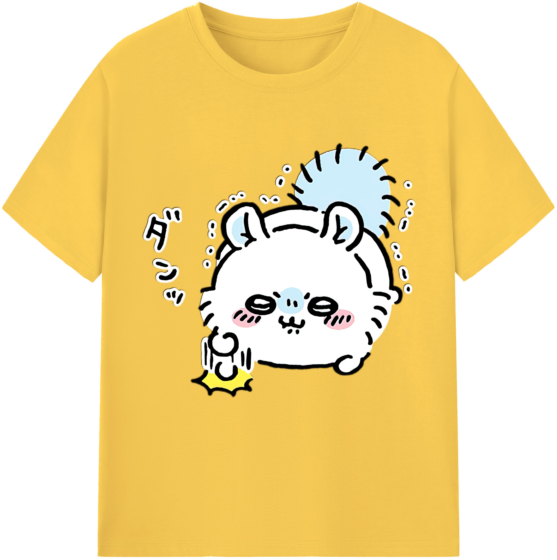 （画像用） ちいかわ モモンガ Chii-kawa Momonga 綿100％半袖Tシャツ（フロントプリント）