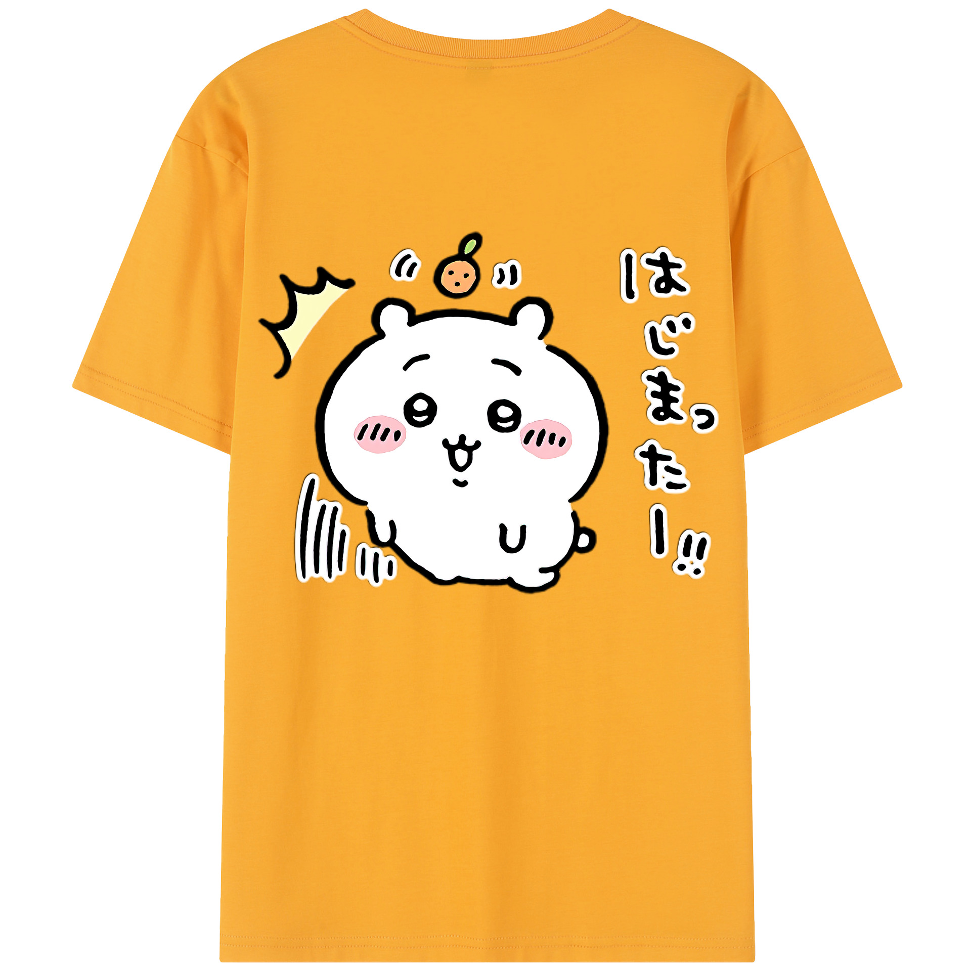 （画像用） ちいかわ ちいかわ Chii-kawa chiikawa 綿100％半袖Tシャツ（背面プリント）