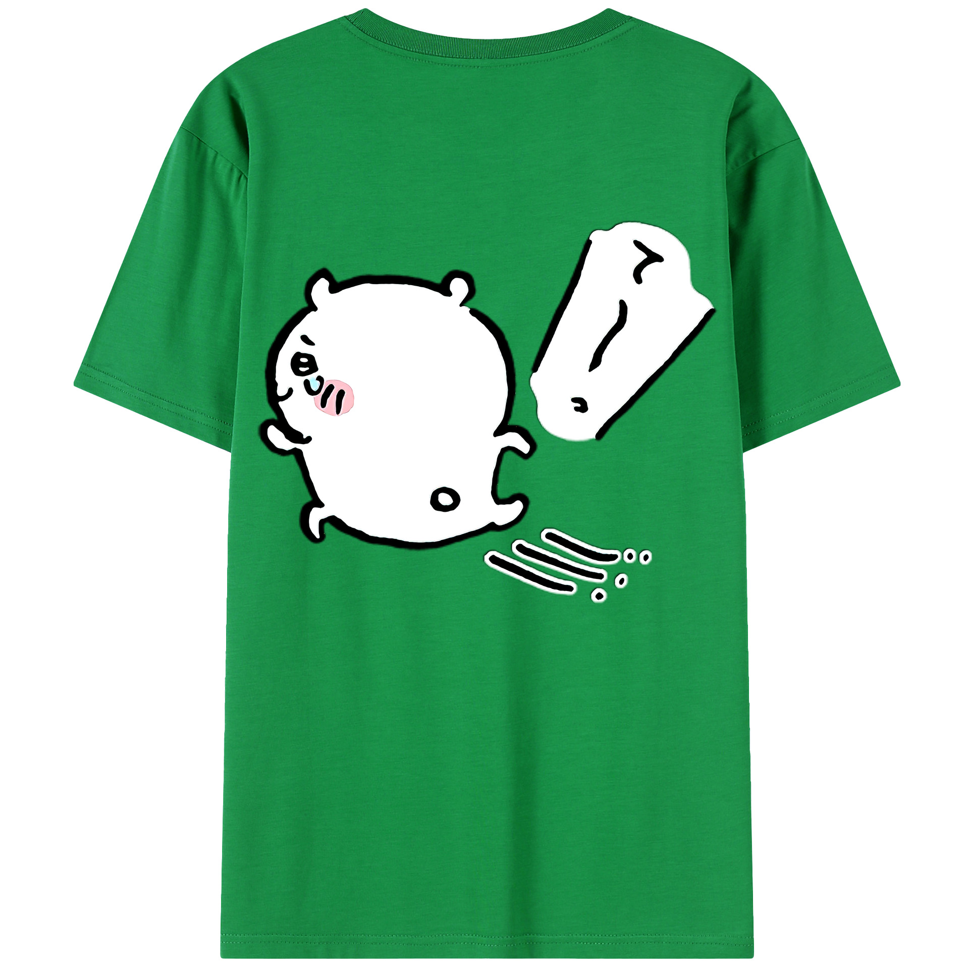 （画像用） ちいかわ ちいかわ Chii-kawa chiikawa 綿100％半袖Tシャツ（背面プリント）