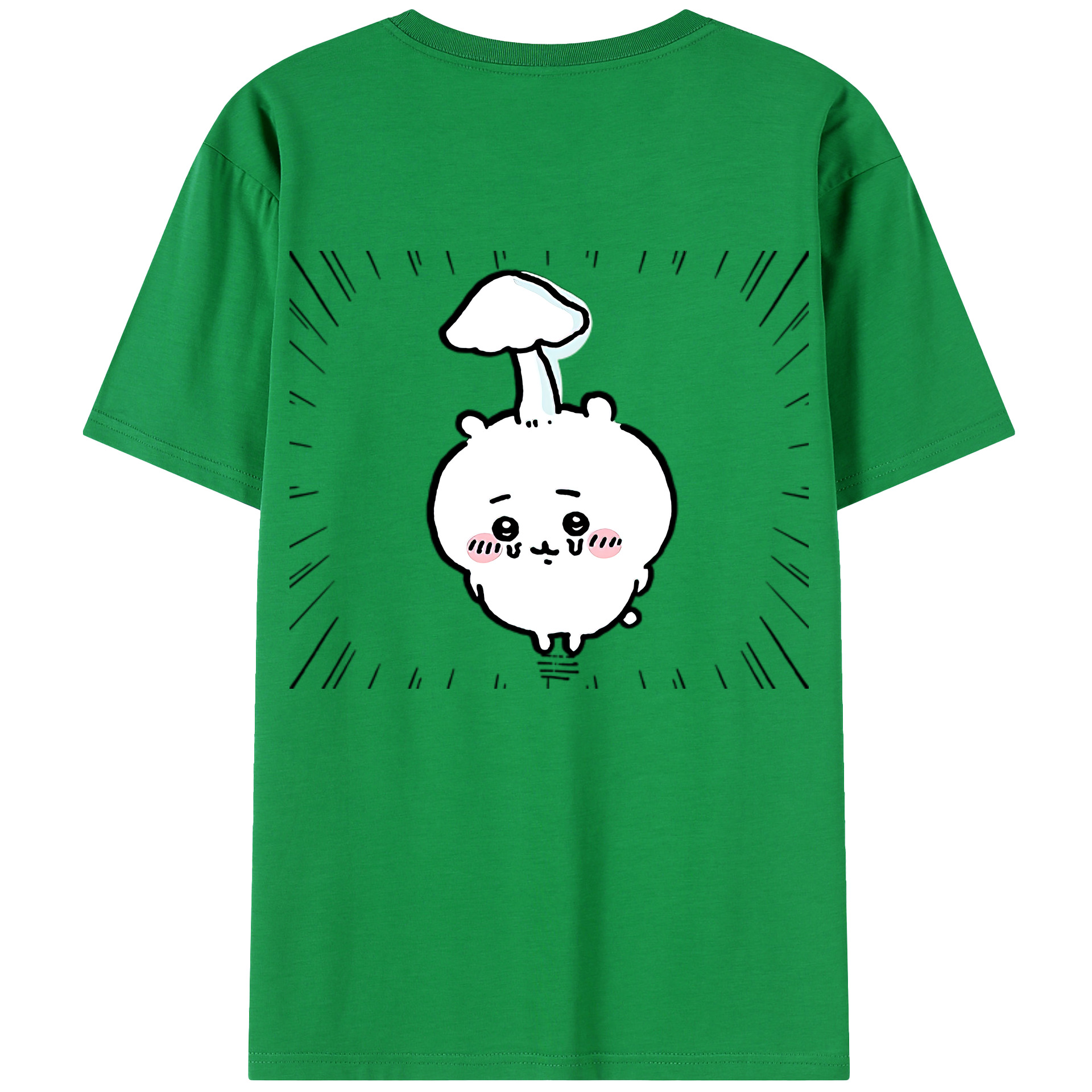 （画像用） ちいかわ ちいかわ Chii-kawa chiikawa 綿100％半袖Tシャツ（背面プリント）
