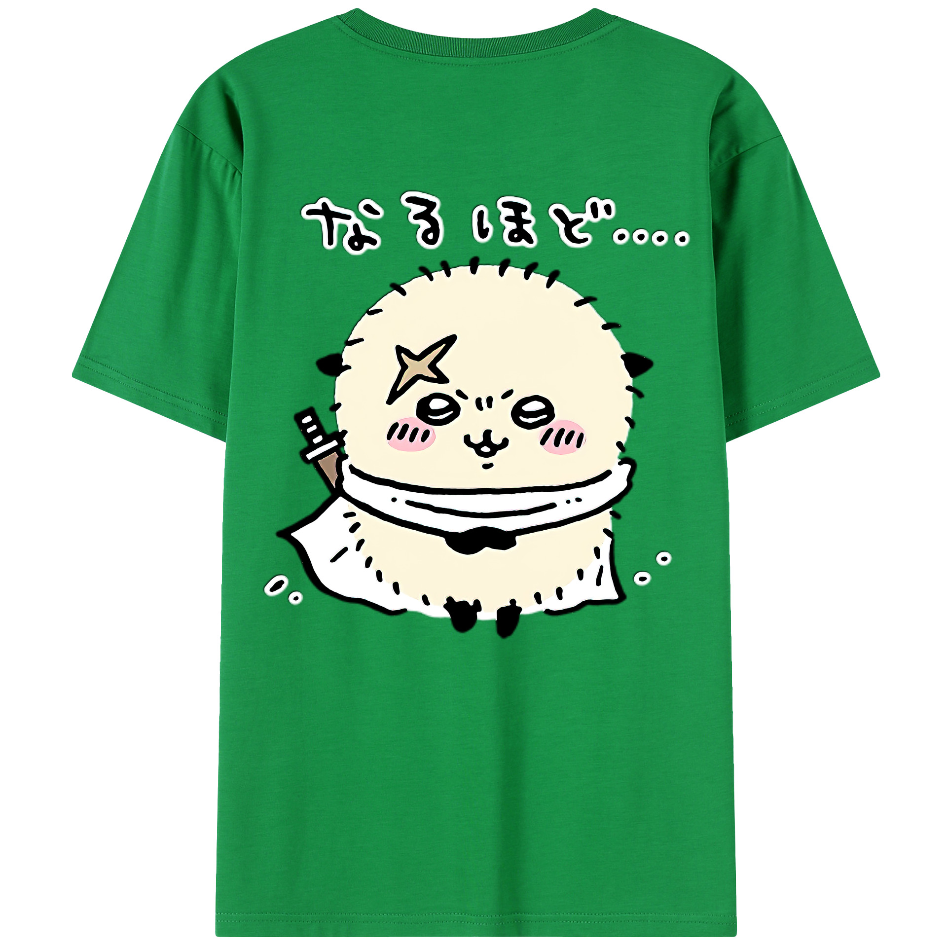 （画像用） ちいかわ ラッコ Chii-kawa Sea otter 綿100％半袖Tシャツ（背面プリント）