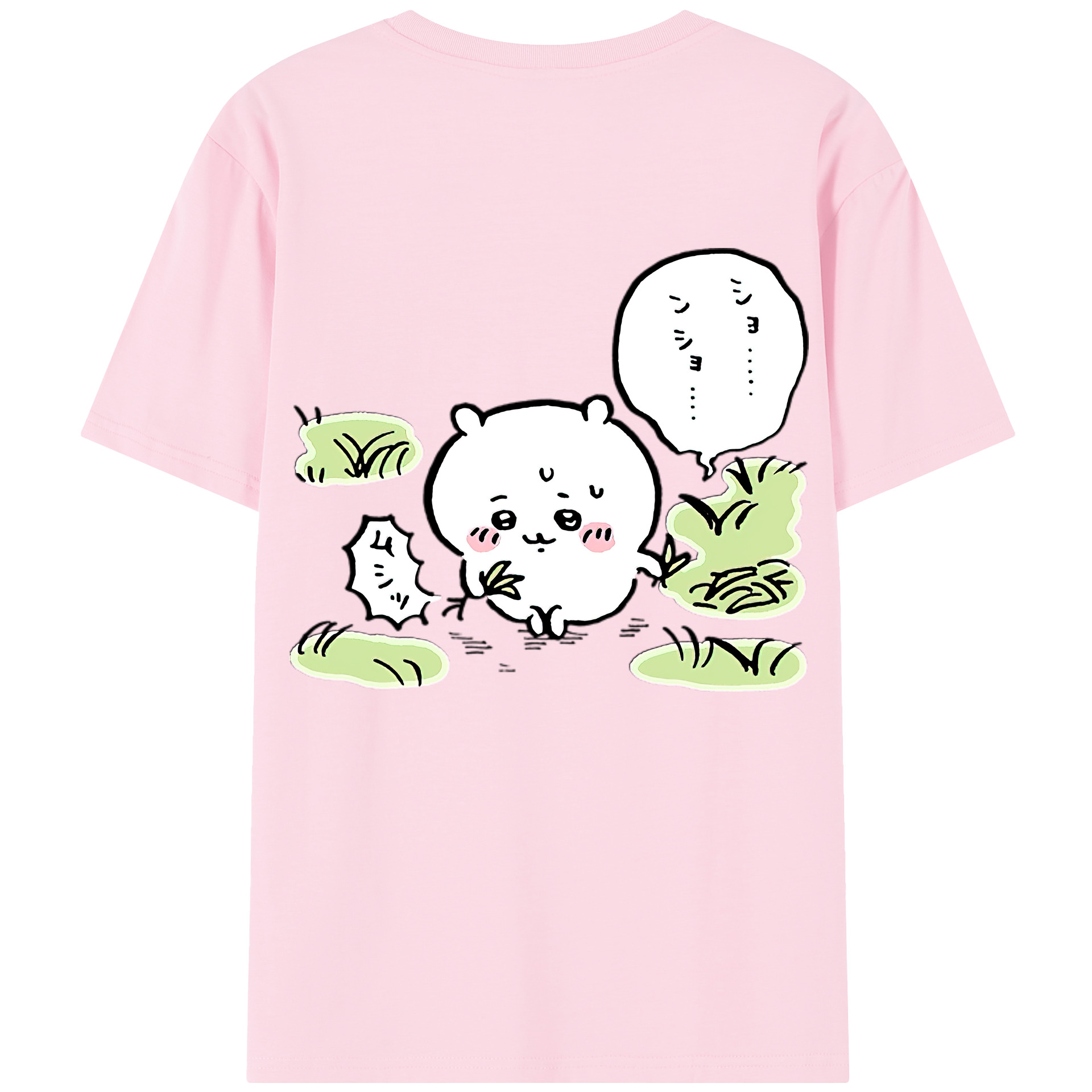 （画像用） ちいかわ ちいかわ Chii-kawa chiikawa 綿100％半袖Tシャツ（背面プリント）
