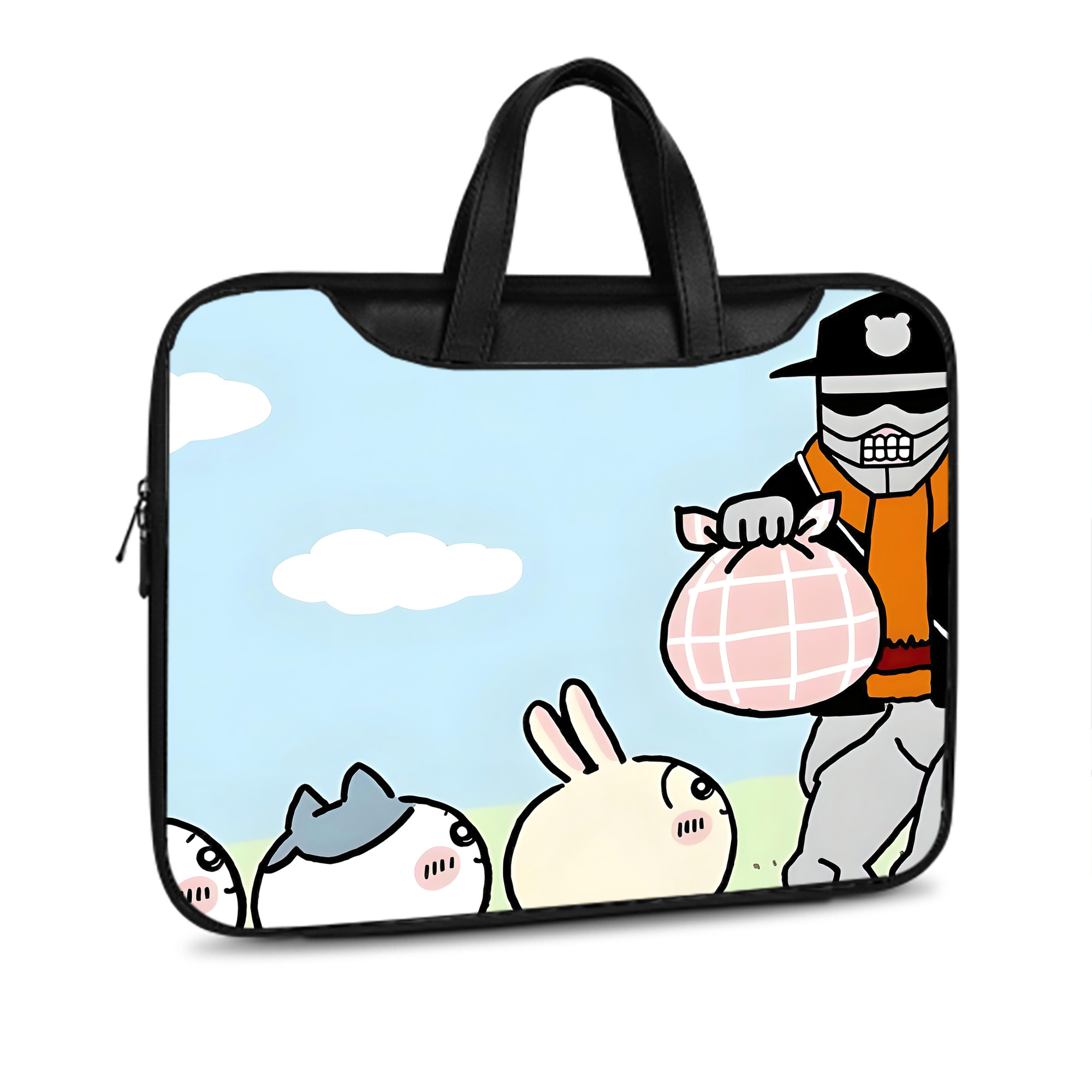 （画像用） ちいかわ Chii-kawa レザーラップトップバッグ　ノートパソコンケース