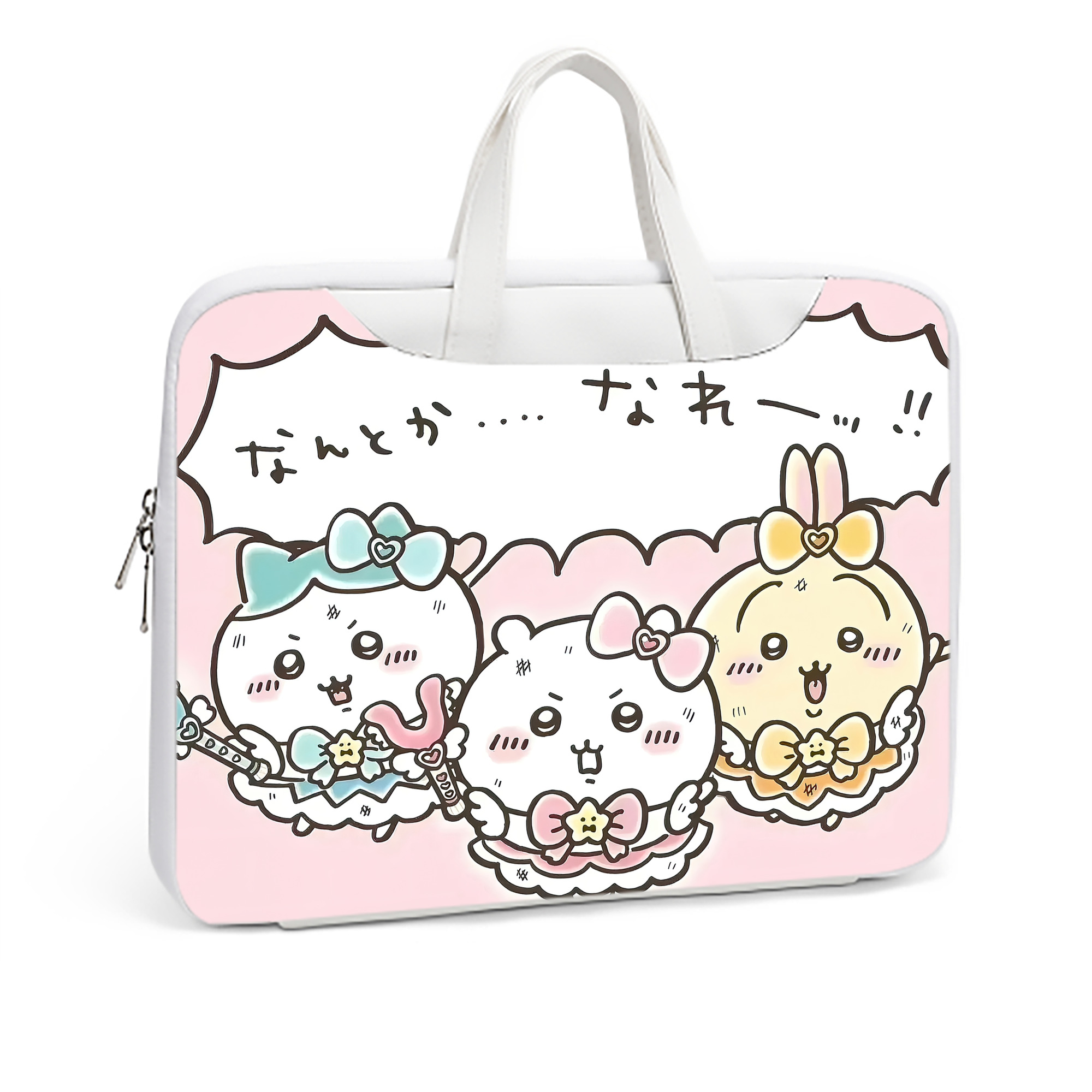 （画像用） ちいかわ Chii-kawa レザーラップトップバッグ　ノートパソコンケース