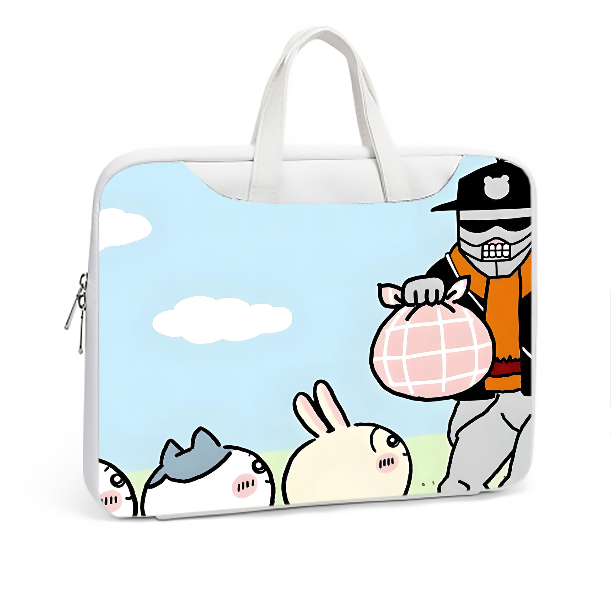 （画像用） ちいかわ Chii-kawa レザーラップトップバッグ　ノートパソコンケース