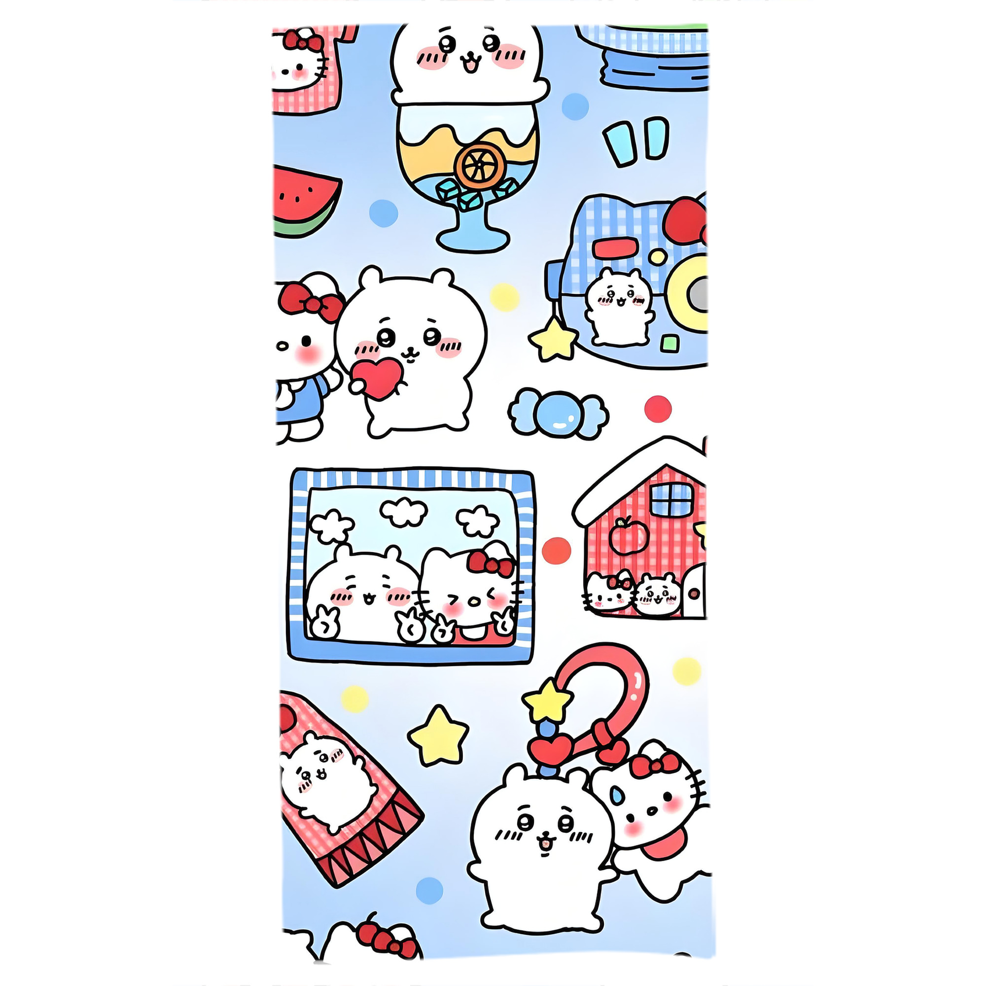 （画像用） ちいかわ Chii-kawa 大判バスタオル 70×140cm 吸水速乾 柔らかい肌触り